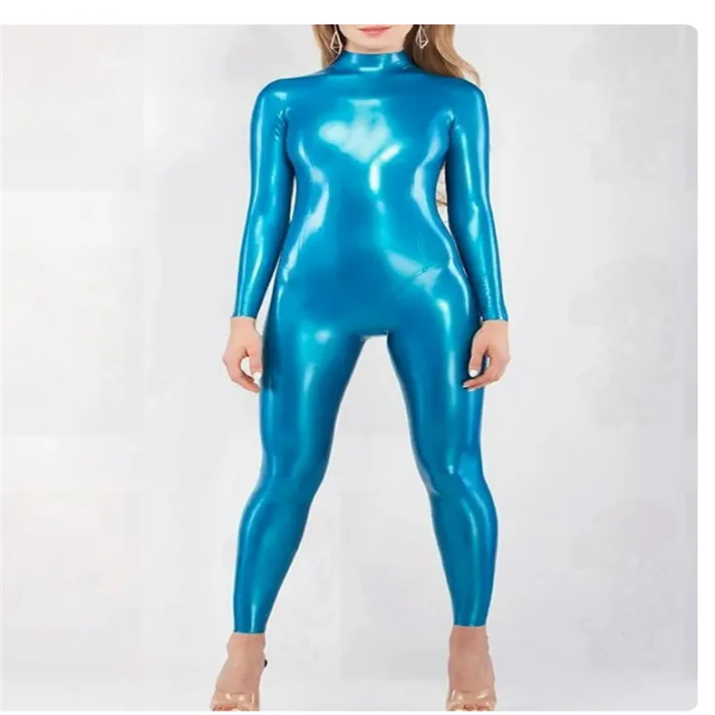

Handmade Sexy Lingerie Latex Catuit with Socks 3D Design Chest for Women Plus Size Custom Made