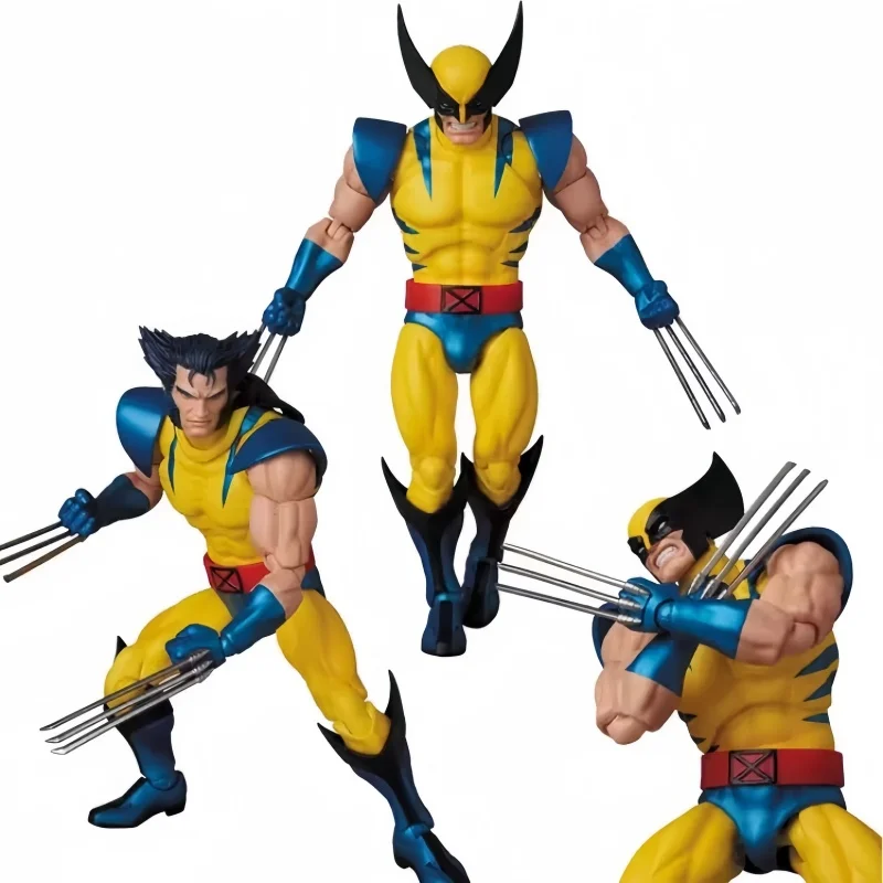 Medicom-Mafex X-Men Wolverine Versão em Quadrinhos, James Howlett, Logan, Personagem Anime, Brinquedos Colecionáveis, Nova Chegada, No.096