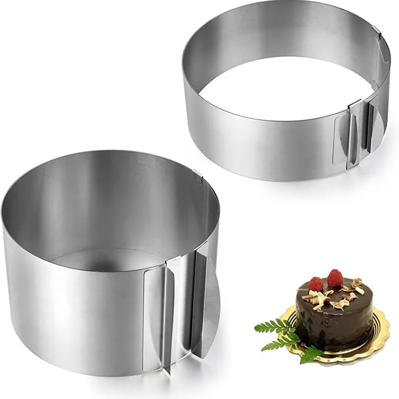 

Adjustable Round Cake Circle Mold Stainless Steel Retractable Mousse Ring Cake Circle Reusable Baking Tools Cake Tool