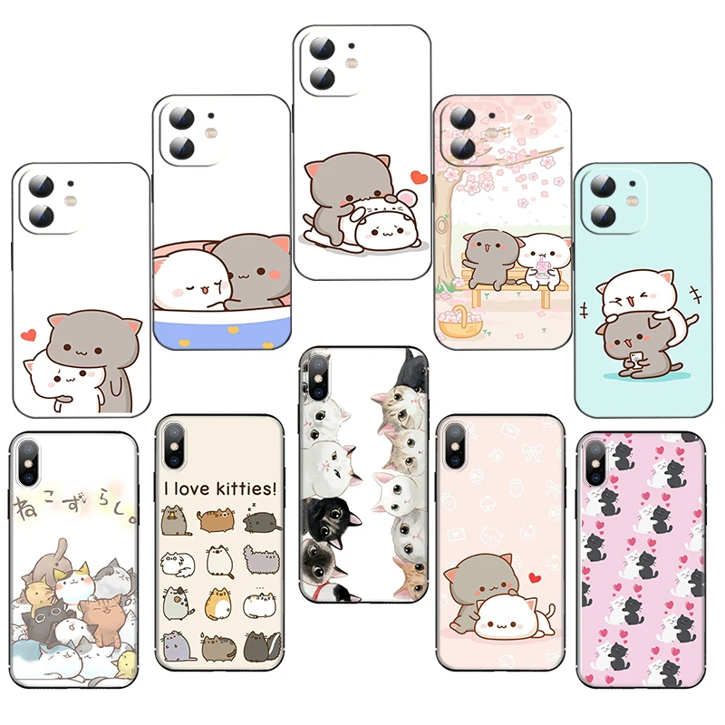 

GH2 Cat Meow Lovely Soft Silicone Case for Redmi Xiaomi Note 9 9T 9S 10 10S 11 11S 4G 5G Pro Max Caver