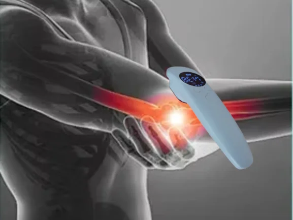 

Dual Wavelength NIR & Red Light Wrist Massager Deep Tissue Repair Recovery