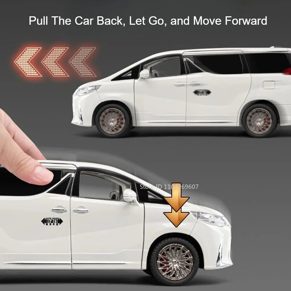 1:18 Große Größe LM300 LC300 Modell Spielzeugauto Legierung Diecast Sound Licht Zurückziehen Stoßdämpfung Exquisite Innen Auto Dekoration