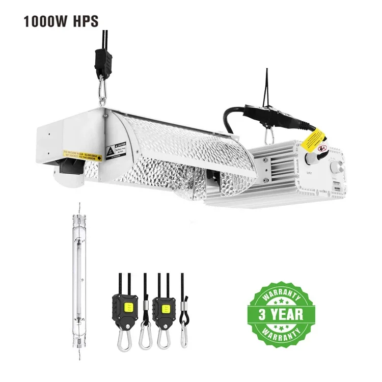 Combo DE luz DE cultivo HPS DE 1000W, lámpara DE 1000W y función DE Control