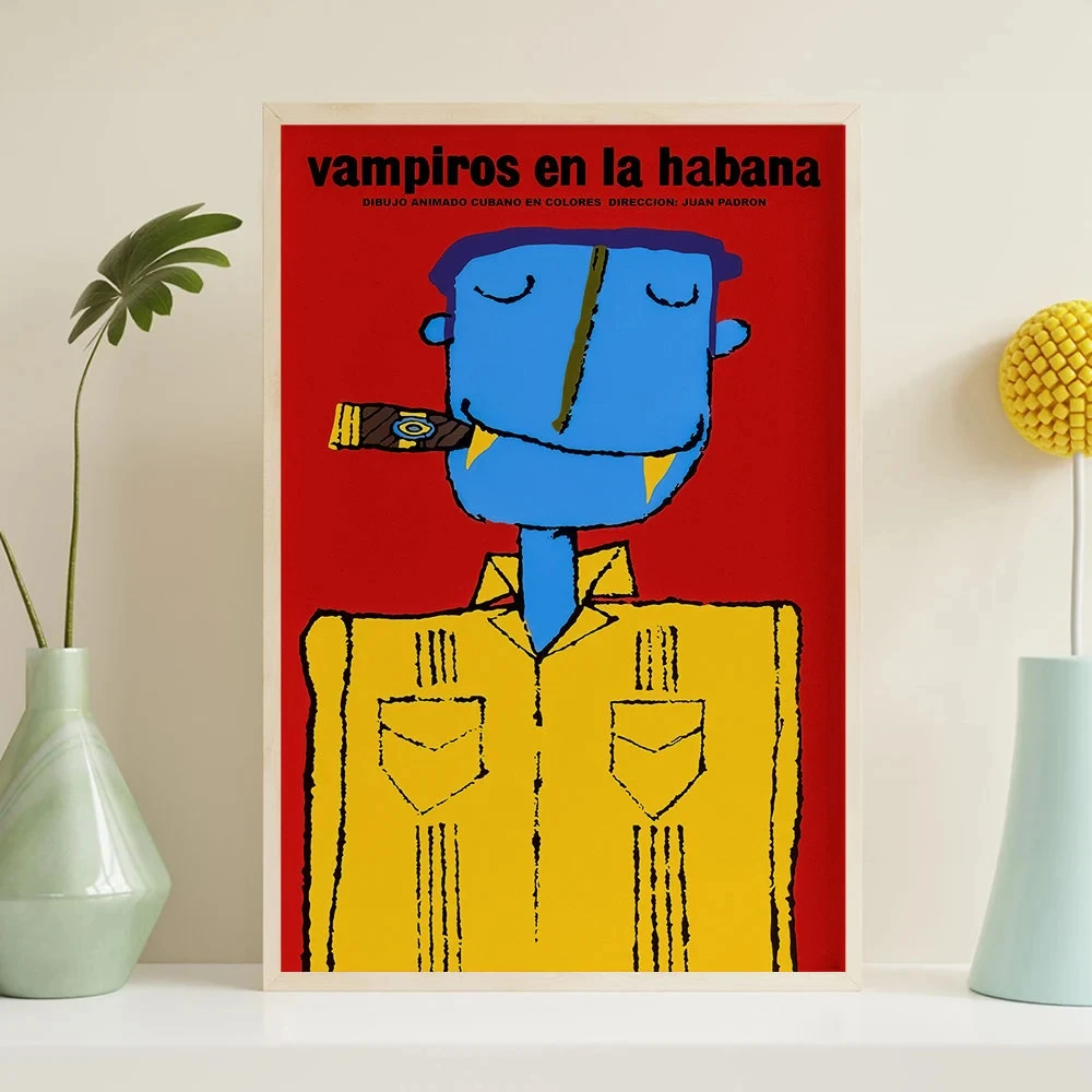 

Poster Prints V-Vampires in Havana.Vampiros Classic Cuban Movie Paintings Wall Art Picture Canvas Room Home Decor Gifts Office