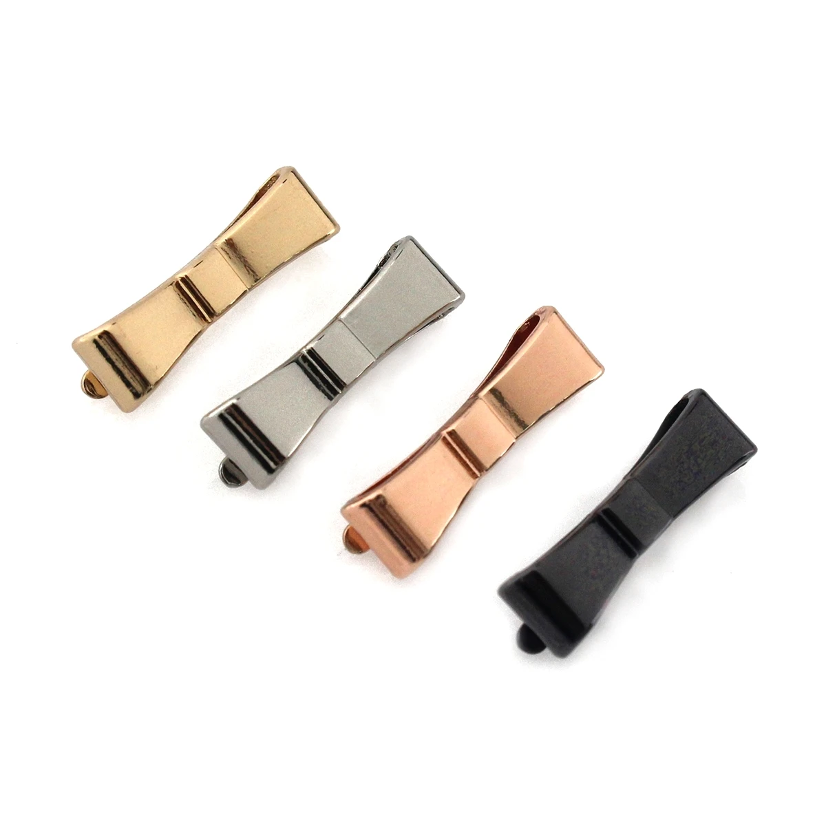 2pcs Metal Bowknot Buckle Fashion Decoration Shoes Clasp for DIY Handbag Bag Garments Hardware Closure Bag Parts Accessories