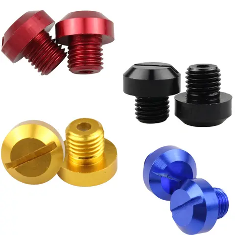 녹 방지 오토바이 CNC 알루미늄 백미러 구멍 플러그 나사, 백미러 거치대, M10 x 1.25, 2 개