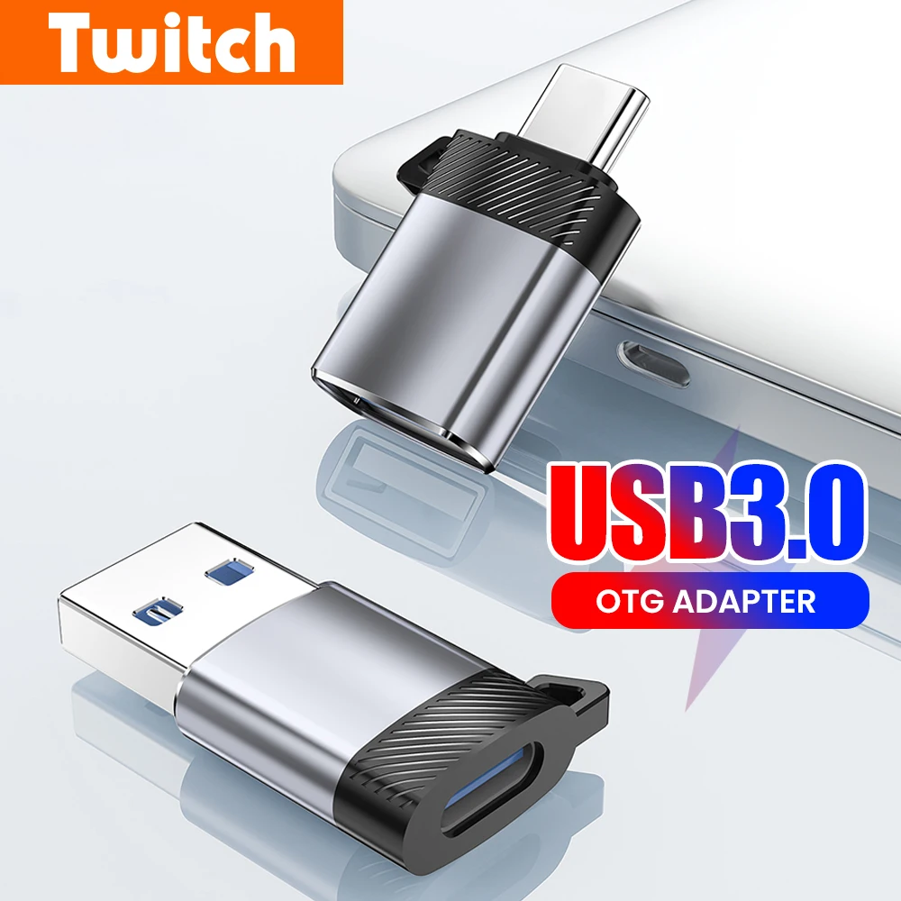 USB 3.0 OTG Adapter Type C Male To USB Female Adapter 10Gbps High Speed Transfer USB C Converter For iPhone 15 16 Samsung U-disk