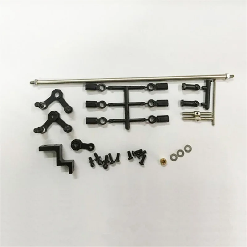 8x8 Linkage Steering Rod Set for 1/14 Tamiya RC Truck Trailer Tipper Scania 770s Benz Actros Volvo MAN LESU DIY Upgrade Parts