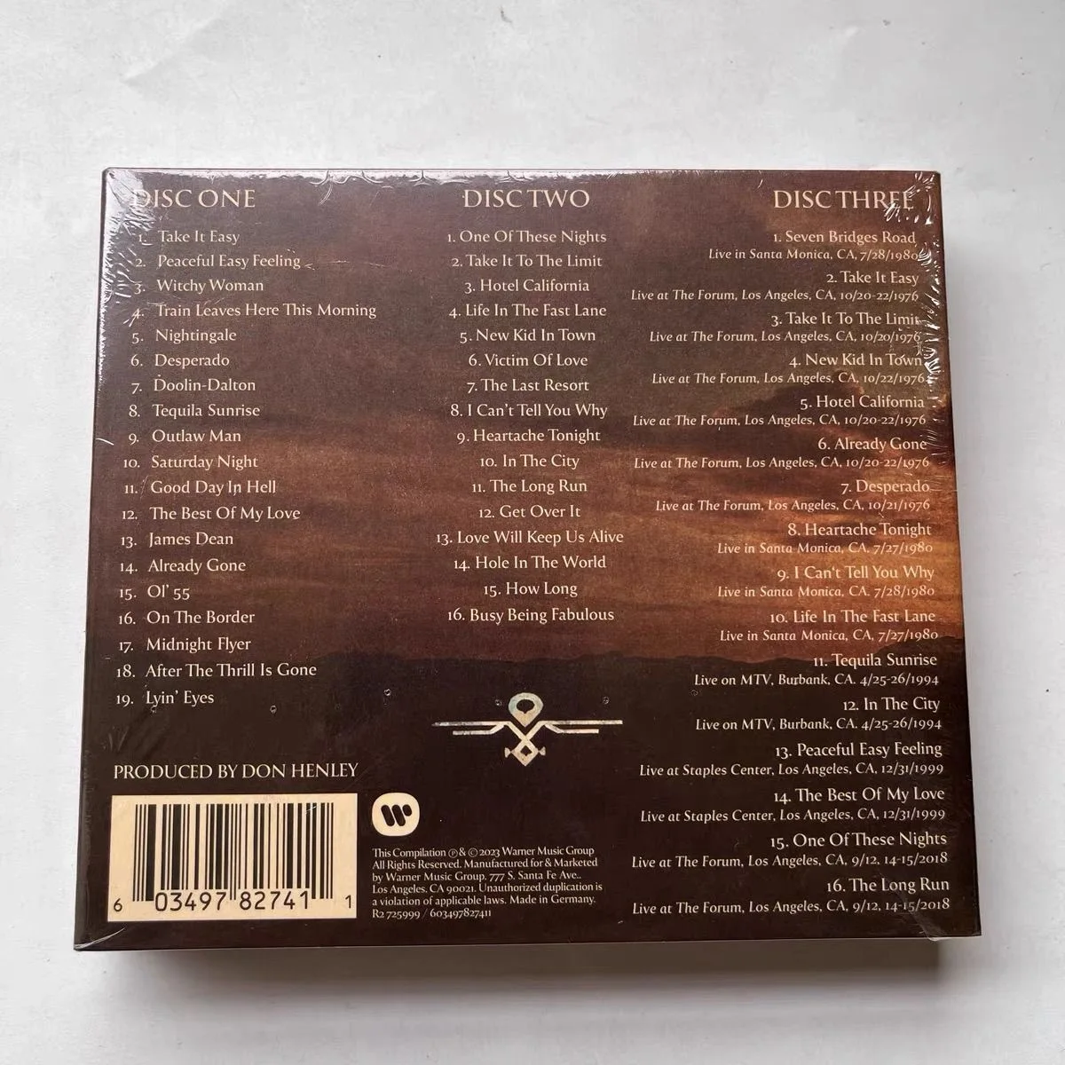 Retro Eagles Music CD To the Limit The Essential Collection Album Hotel California 3pcs Music Record Cosplay Car Soundtracks Box