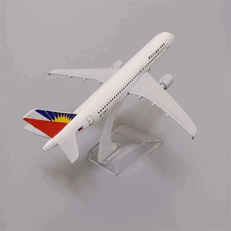 

Airbus Accessories A320 Aircraft Airlines Scale 1:400 Metal 16cm Aircraft Philippines Plane Model With Landing Gear Toy Airplane
