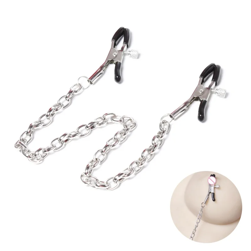 

Erotic Nipple Clamps With Metal Chain Sex Toys For Women Fetish Breast Labia Clip Stimulation Massager Bdsm Bondage SM Products