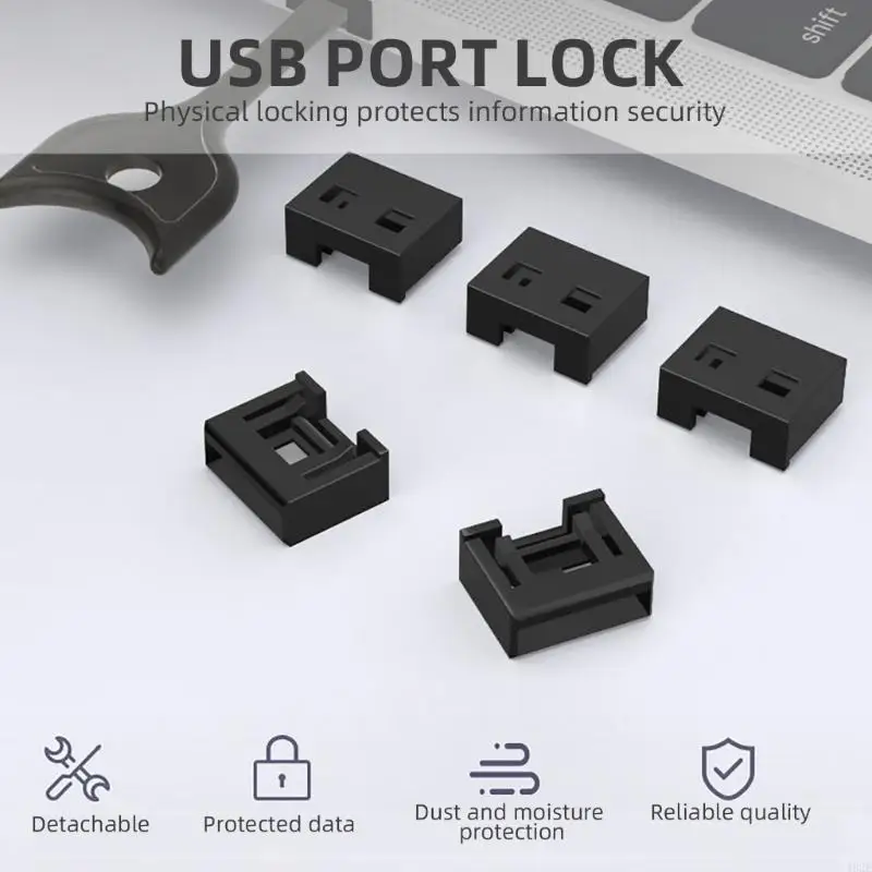 

462E Заглушки безопасности USB-портов для ПК и ноутбуков Блокировщики USB-портов защищают данные и очищают порты от влаги и пыли