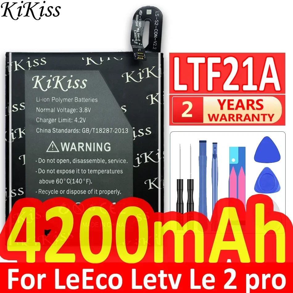 KiKiss Battery 4200mAh For LeEco Letv Le Phone Le 2 X620 / Le 2 Pro Le2 Pro X520 X527 LTF21A