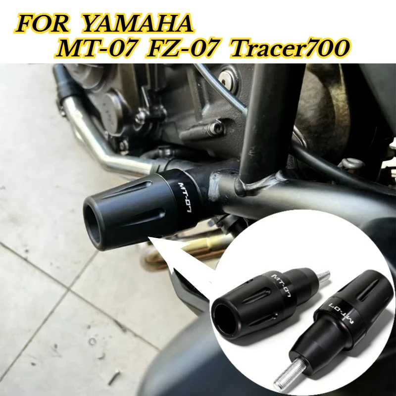 Motorcycle Accessories Frame Sliders Crash Protectors Falling Protection For Yamaha MT07 MT 07 MT-07 FZ07 Tracer700 2014-2023