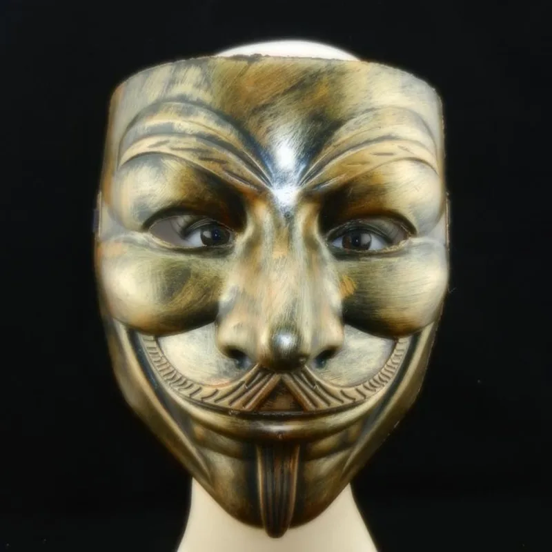 Vendetta 해커 마스크에 대한 영화 코스프레 V 익명 가이 폭스 할로윈 크리스마스 파티 성인 키즈 영화 테마 마스크 선물