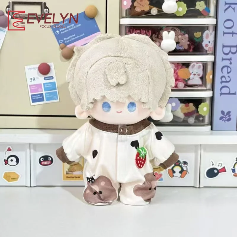 

Evelyn 20 см мини-плюшевая кукольная одежда, аксессуары для любви и глубокого пространства, кукольная одежда, комбинезон, пижамная одежда, подарок