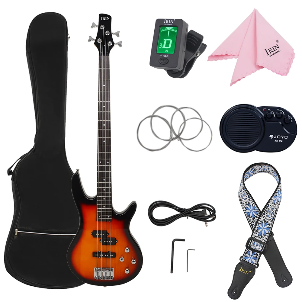 IRIN Bass Guitar 24 Frets 4 Strings Maple Neck Electric Bass Guitarra With Bag Amp Tuner Strap Guitar Parts & Accessories