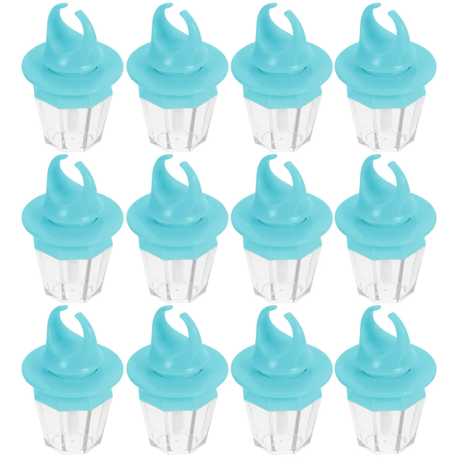 

12Pcs Ring-Shaped Empty Lip Gloss Tubes Humanized Shape Design for DIY Lip Balm Lipstick Storage Lightweight Portable Plastic