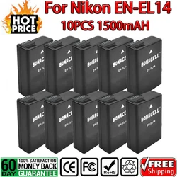 1500mah EN-EL14a EL14 EN-EL14 baterii do aparatu Nikon P7000 P7100 P7800 P7700 D3100 D3200 D3300 D3400 D3500 D5600 D5100 D5300