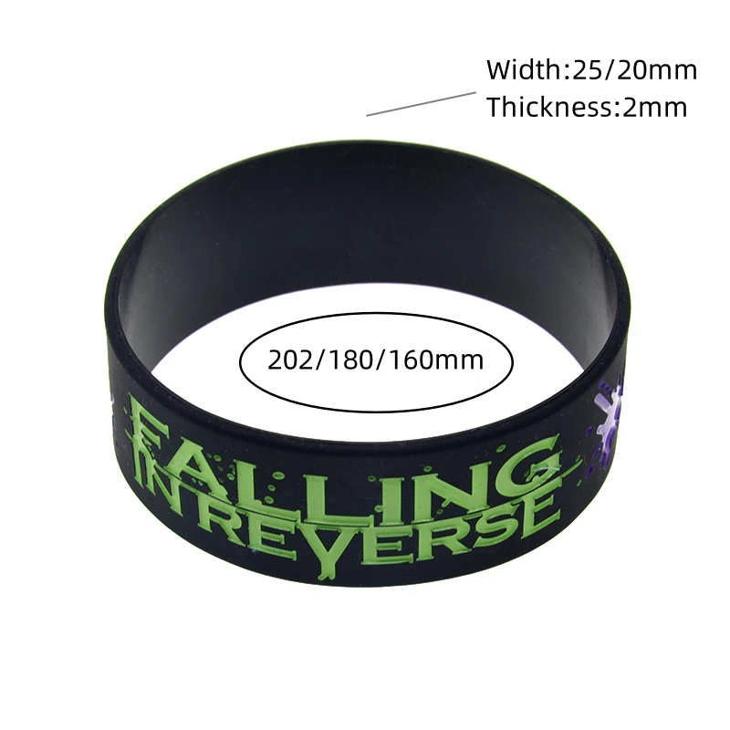 1 pc keine Entschuldigung ein Zoll breites Silikon armband graviert und in Farbe gefüllt – Detail 1