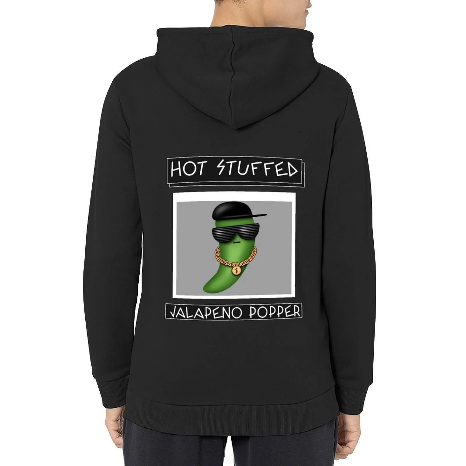 Caliente relleno barbacoa jalapeño Popper Sudadera con capucha ropa masculina otoño estilo japonés ropa de estilo coreano sudaderas con capucha para hombre