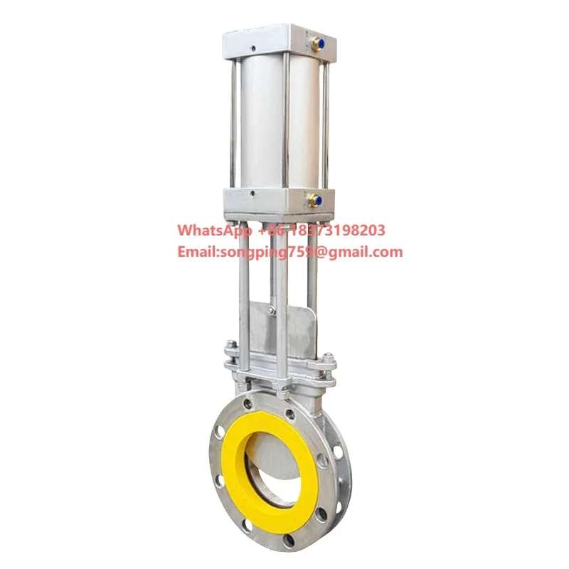 

2 Inch Pneumatic Actuator Suction Control Valve DN50 Sealed Knife Gate Valve Coal Powder Pulp Slag Discharge Manual Gas Water