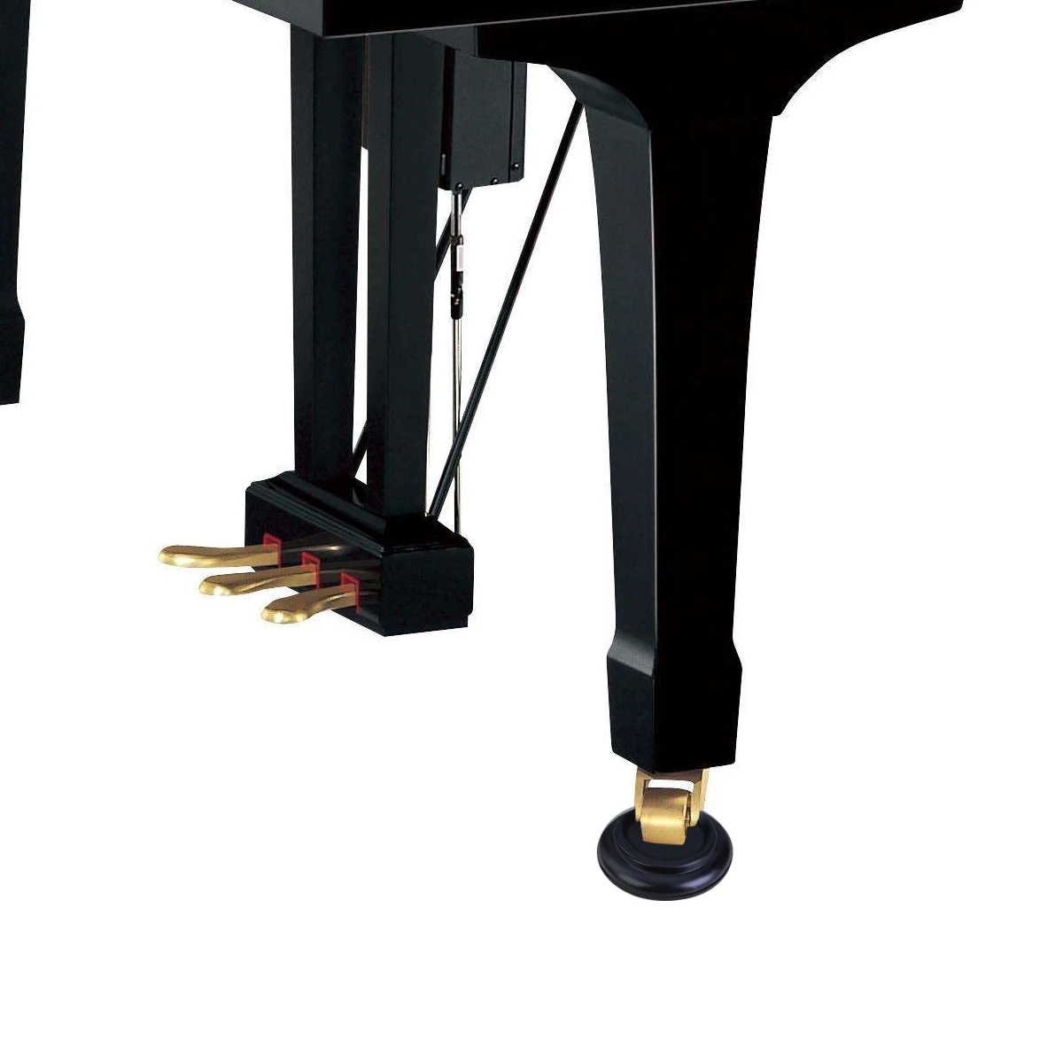 

3Pcs Piano Caster Cups Non-Slip Anti-Noise Floor Protector Eva Bottom Shockproof Sound Insulation Size L Black