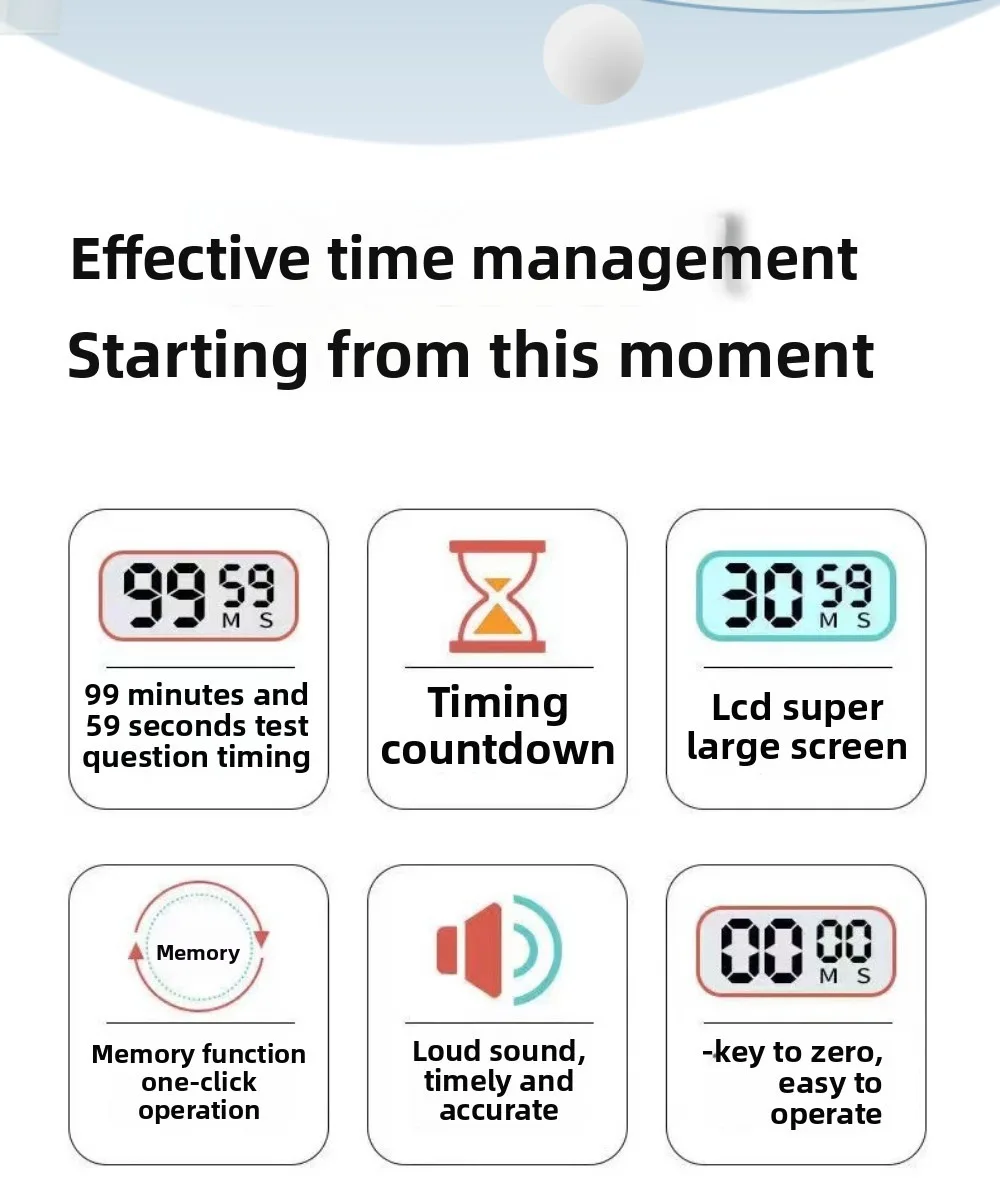 مؤقت البيض للأطفال، ساعة منبه، مؤقت بومودورو لدراسة الأدوات، أدوات المطبخ الرقمية البصرية، بار الطعام، حديقة المنزل #3