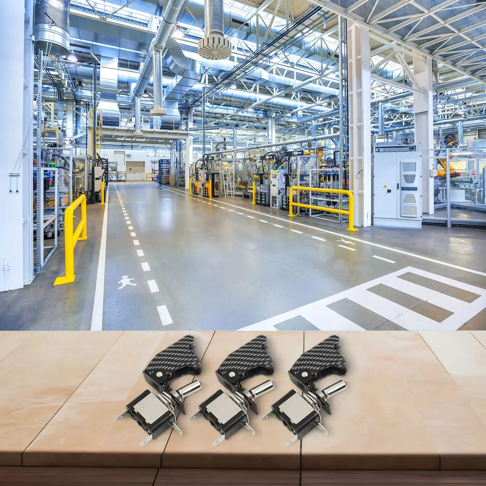 3 Pack Rocker Switches 12V 20A with LED Indicator SPST On/Off Design for Easy Installation in Automotive Settings