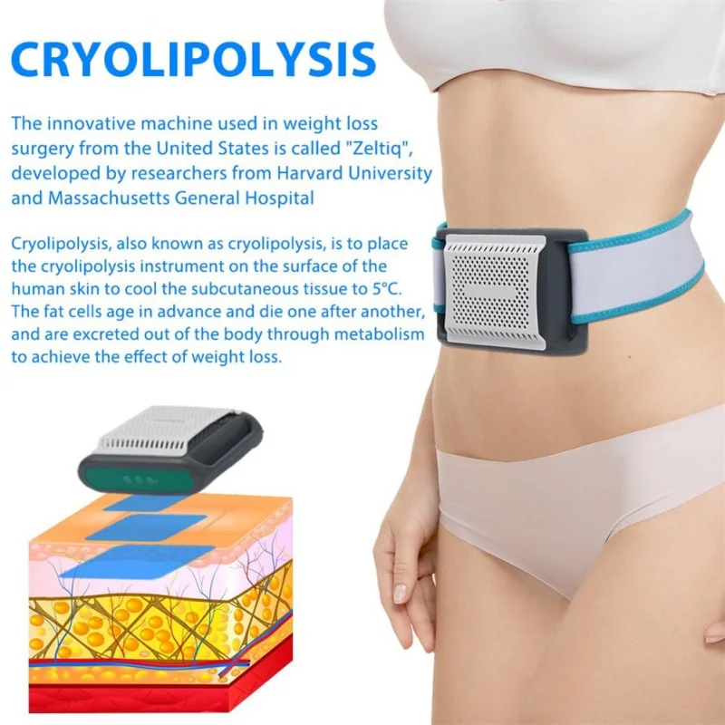 Cryolipolysis Instrument Anti-Cellulite Weight Loss Freezer Cold Compress Abdominal Fat Remover Slimming