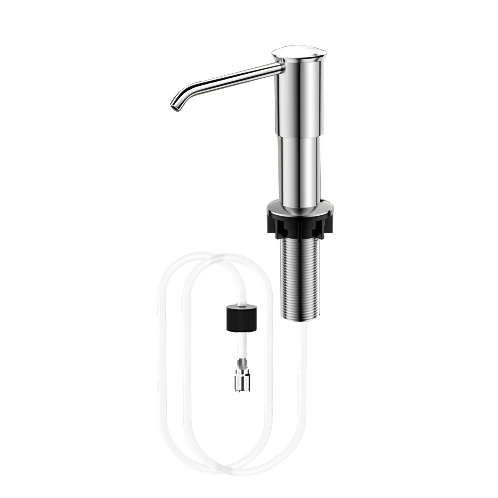 Stainless Steel Soap Dispenser Extension Tube Kit Kitchen Sink Liquid Soap Dispenser Bathroom Lotion Detergent Hand Press Pumps