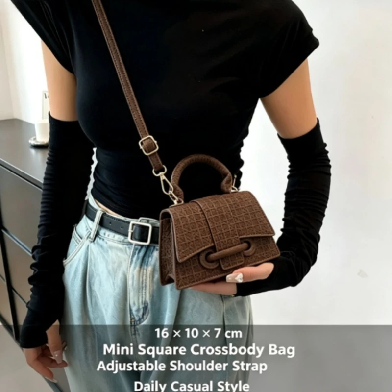 2026 Neu eingetroffene Damen-Mini-Handtasche im koreanischen Nischenstil, vielseitige Umhängetasche für den Alltag, kleine Damen-Geldbörse – Detail 2