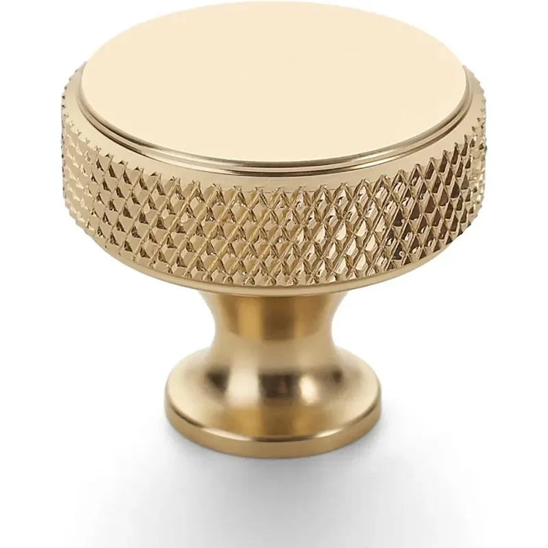 Amazon cabinet handles aluminum alloy handles drawer single-hole handles luxury minimalist style knurled handles