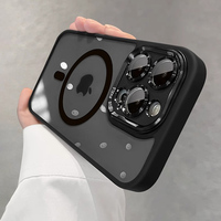 Luxury Clear For Magesafe Magnetic Wireless Charging Phone Case For iPhone 11/12/13/14/15/16 Pro Max Plus Lens Shockproof Cover