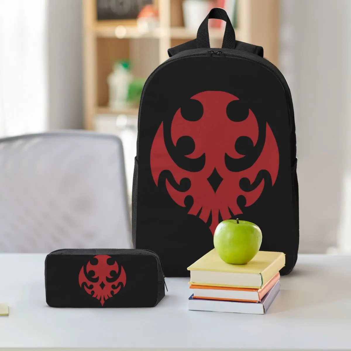Neo The World Ends With You Reaper Backpack Boys Girls BookBag School Bag Shoulder Bags 3ps Insulated Lunch Bag Pencil Case