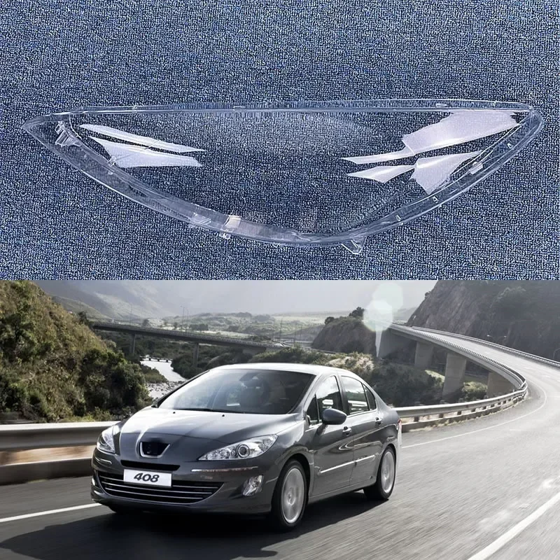 

Автомобильные аксессуары для Peugeot 408 2010-2013 прозрачная лампа налобный фонарь корпус плексигласа Замена оригинальной крышки фары