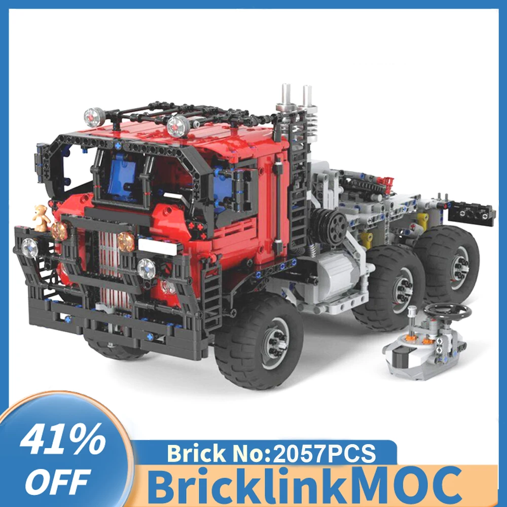 

NEW 2057PCS city Engineering RC 6x6 off-road All-Terrain truck model DIY creative ideas Child Toy BirthdayGift technology Blocks