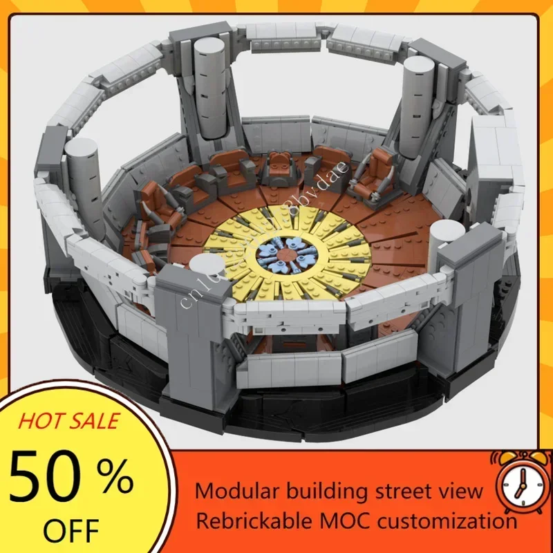 

4002 деталей: Модель космического корабля High Council Chamber Space War Military MOC, конструктор-головоломка, архитектурная модель, развивающая игрушка, подарок