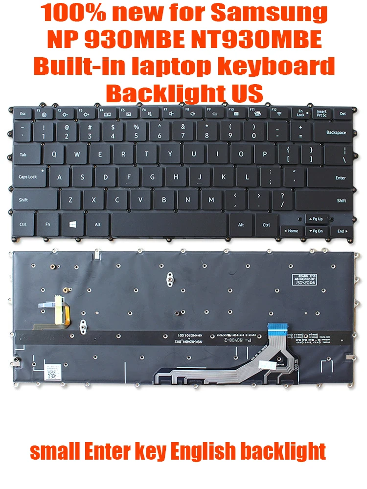 

100% New Samsung Starlight NP 930MBE NT930MBE Built-in Laptop Keyboard Backlight US