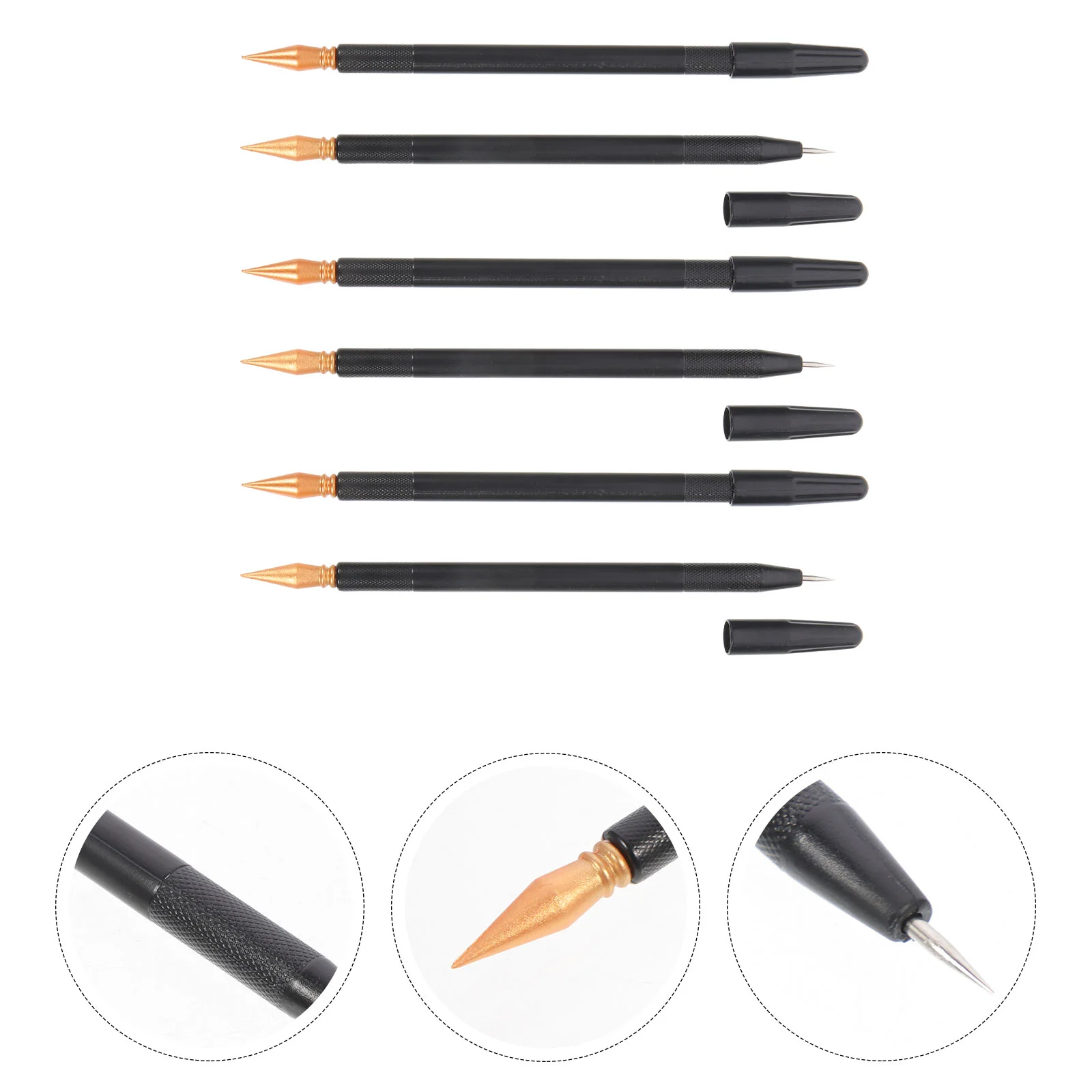 

6 Pcs Stylus Pen Pens Scratch Painting Scraper Brush Dual Purpose Paper Scratched Child