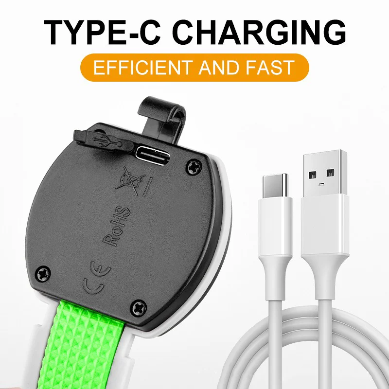 USB Rechargeable COB LED Armband Light 400mAh 3 Modes Night Running Sport Warning Arm Leg Light IPX4 Waterproof