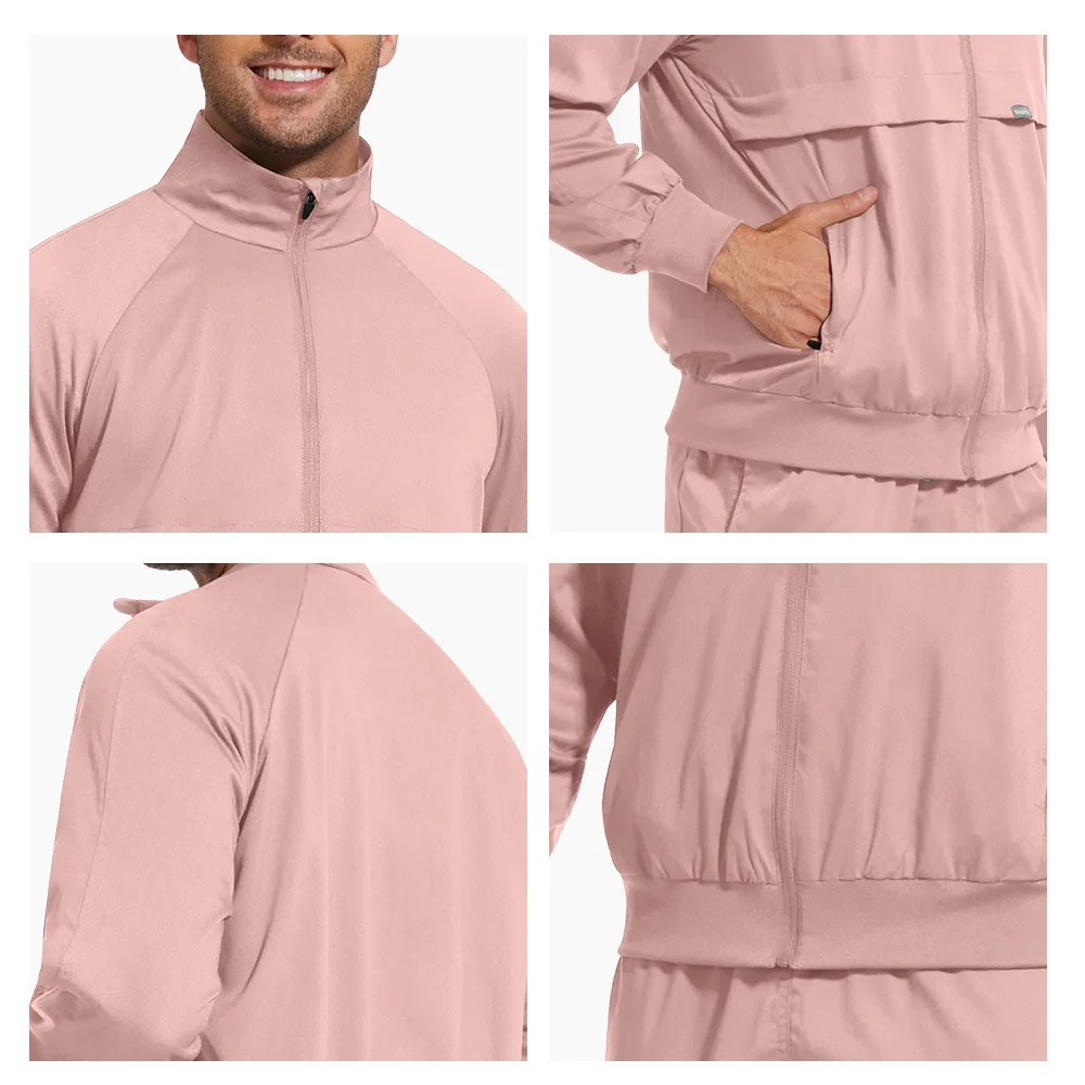 

Thick Pocket Stand Collar Long Sleeve Jacket High-Quality Nurse Coat