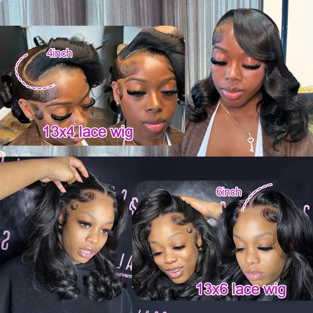 طبيعة موجة المياه قصيرة بوب 13x6 HD الدانتيل الشفاف الجبهة الباروكات الجسم موجة غلويليس الدانتيل أمامي خصلات الشعر المستعار الإنسان للنساء 250%