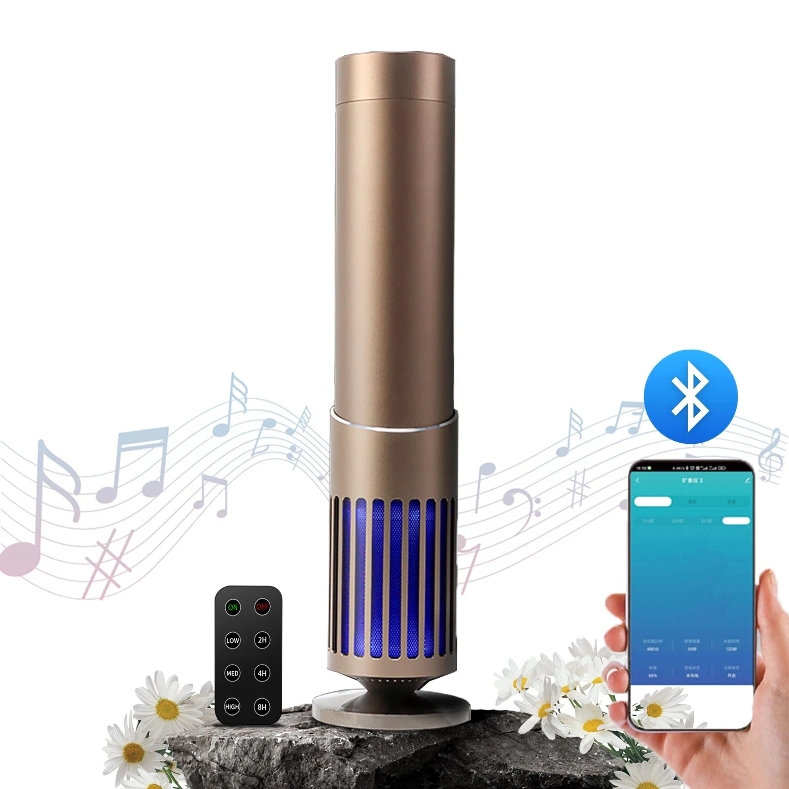 

Электрический аромадиффузор для отелей с функцией музыкального динамика, беспроводной, с дистанционным управлением, безводный, для эфирных масел, для дома и отелей