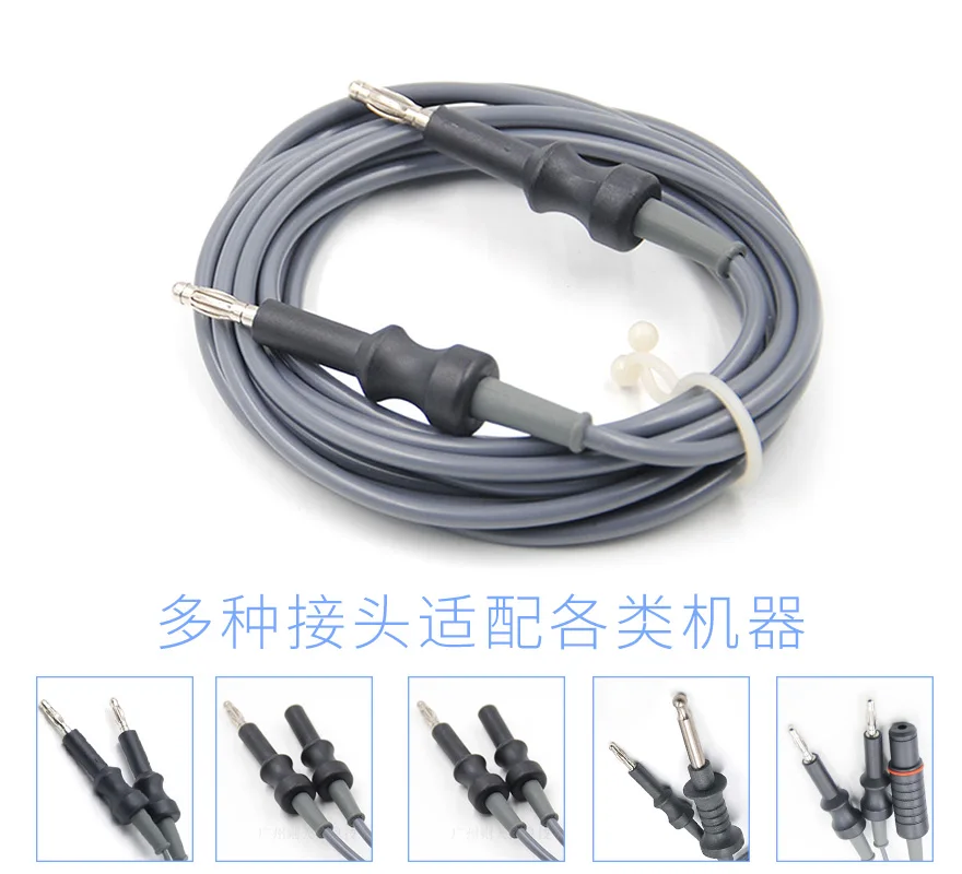 For medical high-frequency electric knife unipolar bipolar electrocoagulation Olympus laparoscopic hook clamp connection line