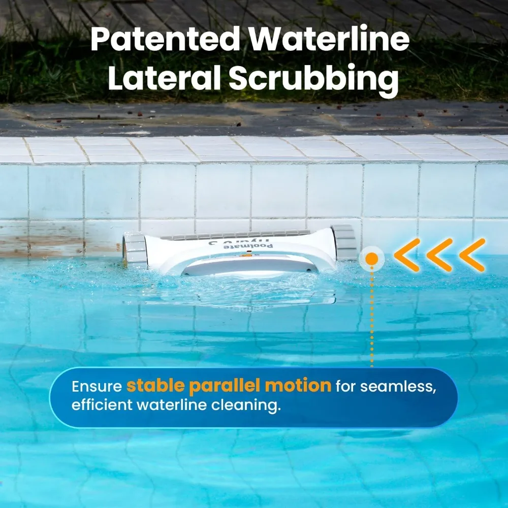 

2025 Hydro3 Robotic Pool Cleaner for Inground/Above Ground Pools, 150W Cordless Pool Vacuum, Max 200min Runtime, 4.1L Filter