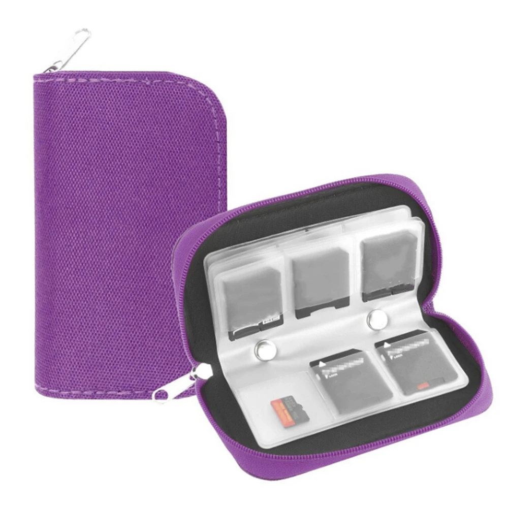 1pc Portable Multifun PVC Camera Card Storage Bag Safely Store Switch Storage Card Storage Bag with Zipper Bag