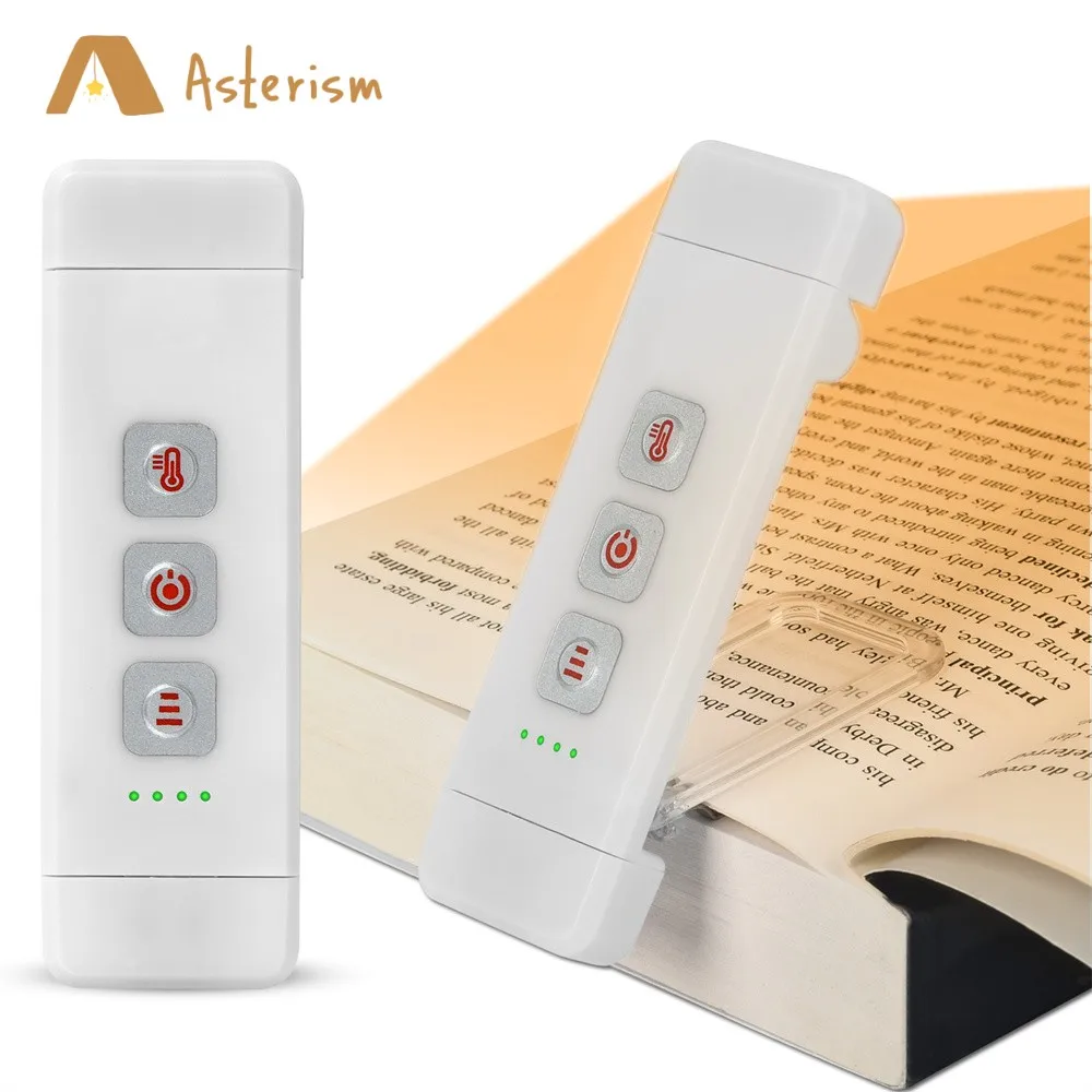 USB Rechargeable Book Reading Light Mini LED Clip on Book Light Flexible Book Lamp Bookmark Read Lamp Night Light for Bookworms