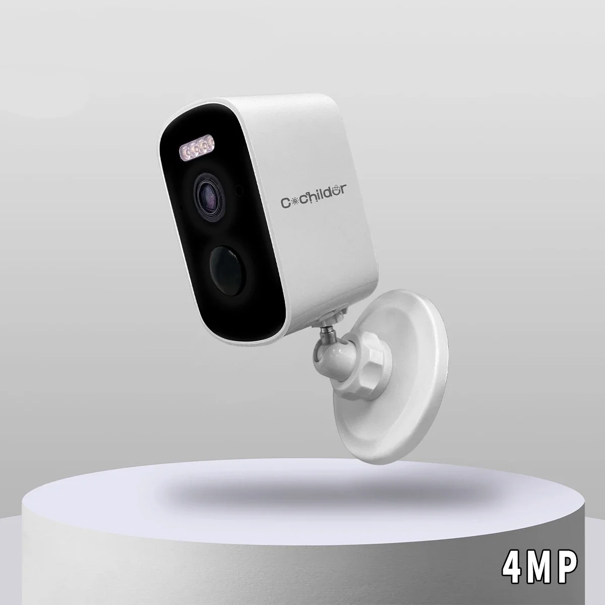 Monitor de bebé, cámara de deporte al aire libre de 4MP, cámara de red remota inalámbrica para el hogar con visión nocturna infrarroja