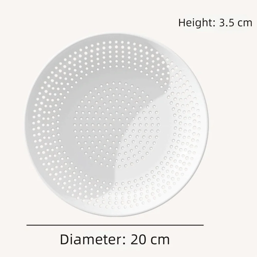 PP Perforated Steaming Tray Round Shape Drainage Holes Round Steamer Tray Perforated Structure Multipurpose